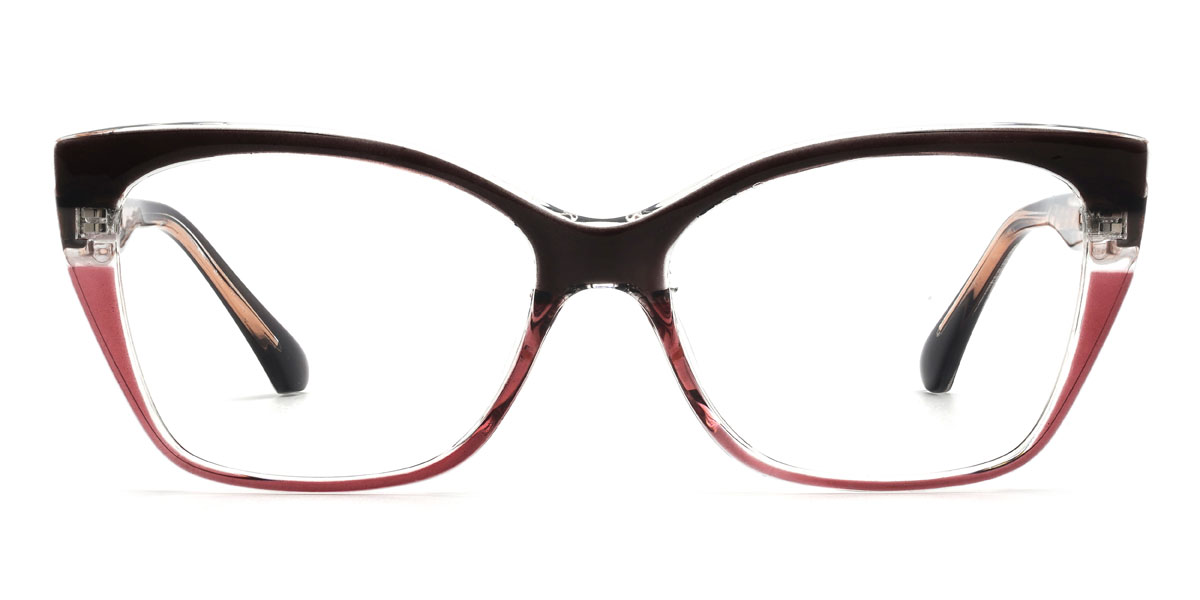 Brun Rouge Vianna Lunettes - Cat Eye Glasses