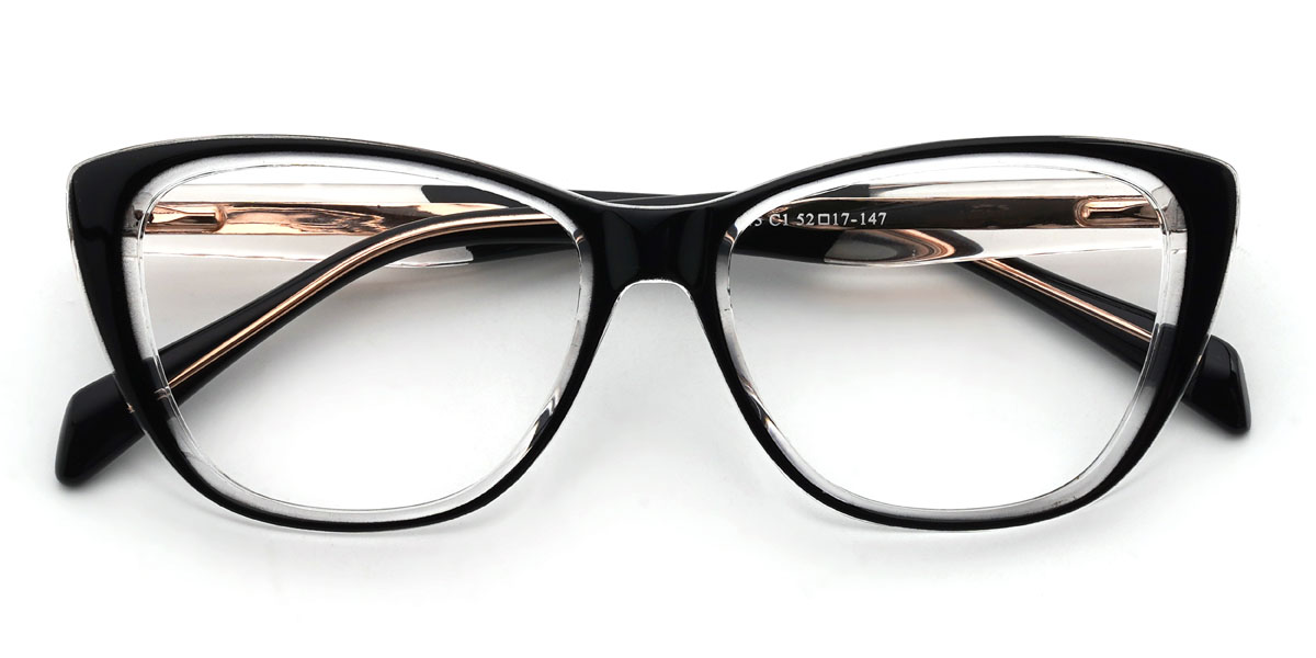 Noir Arisha Lunettes - Cat Eye Glasses