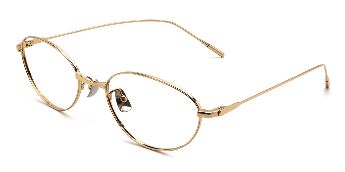 Gold Fiorella Glasses - Oval Glasses