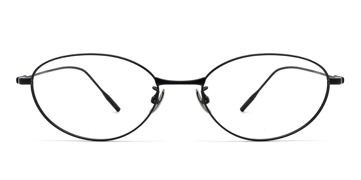 Black Fiorella - Oval Glasses