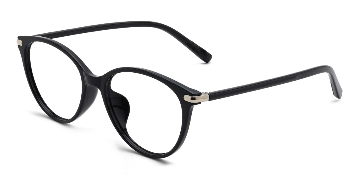Black Demir Glasses - Oval Glasses
