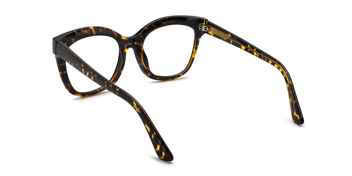 Tortoiseshell Paizley Glasses - Oval Glasses