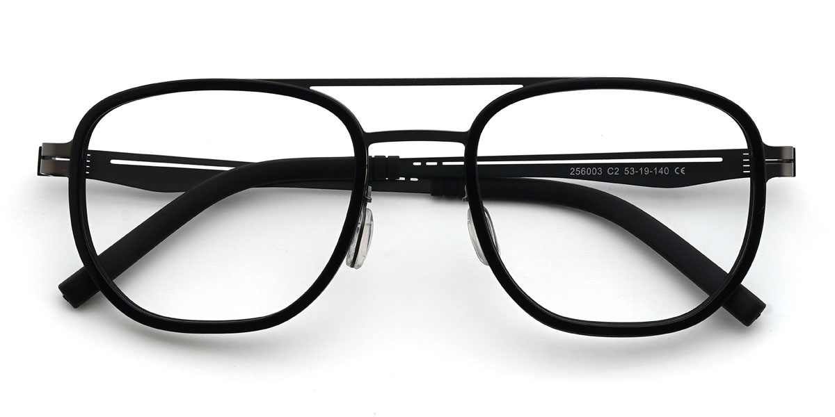 Noir Nainika Lunettes - Aviator Glasses