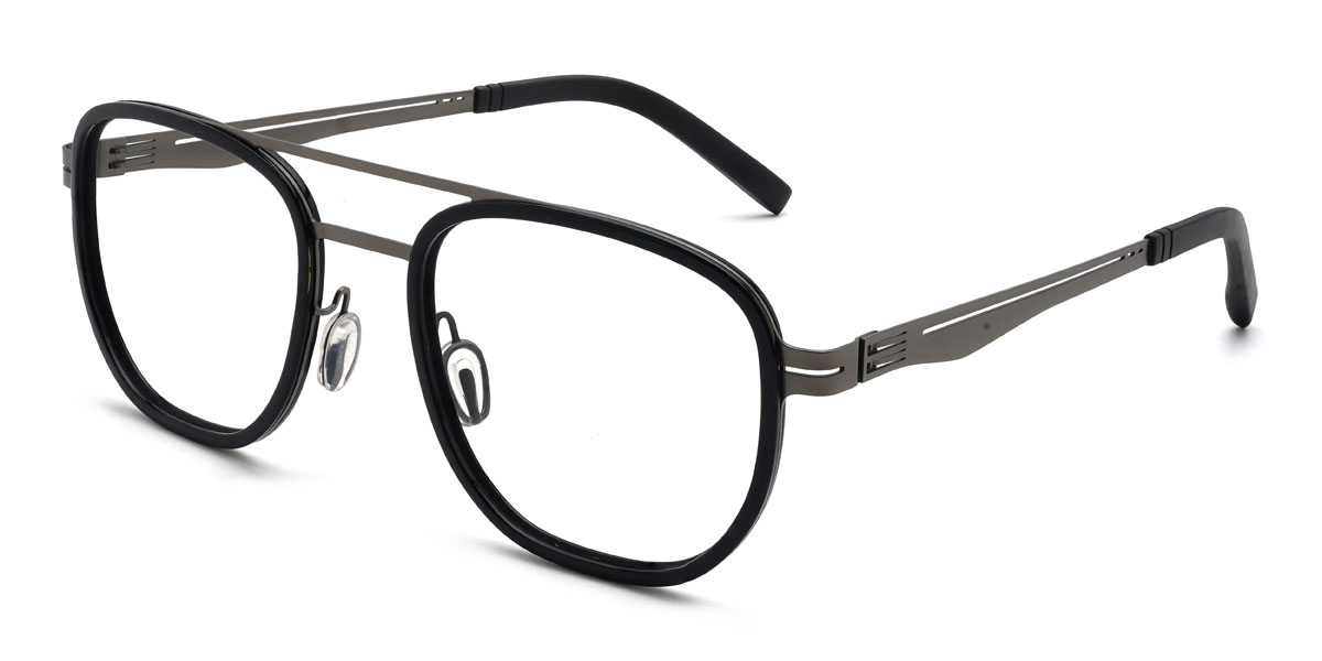 Noir Nainika Lunettes - Aviator Glasses