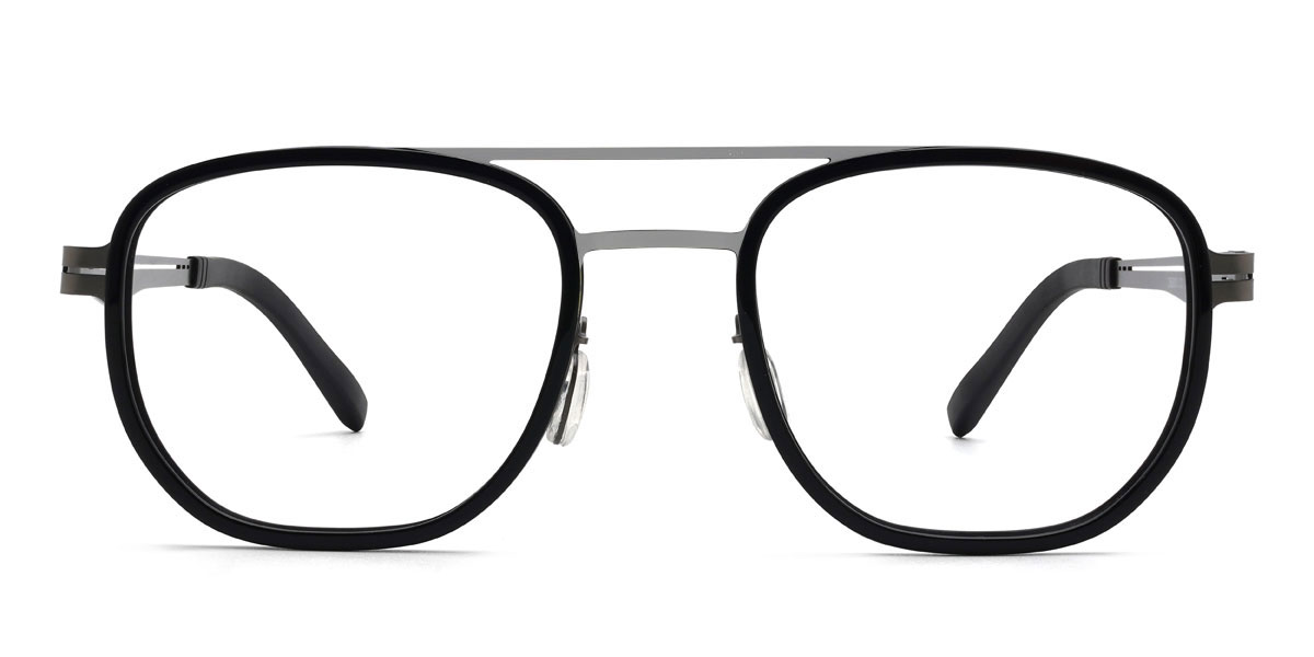 Noir Nainika Lunettes - Aviator Glasses