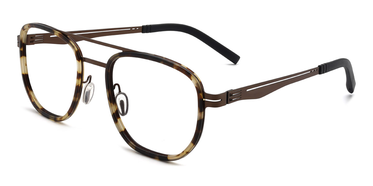 Ivory Tortoiseshell Nainika Glasses - Aviator Glasses