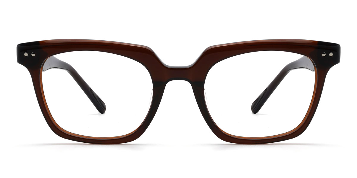 Foncé Brun Zemirah Lunettes - Rectangle Glasses