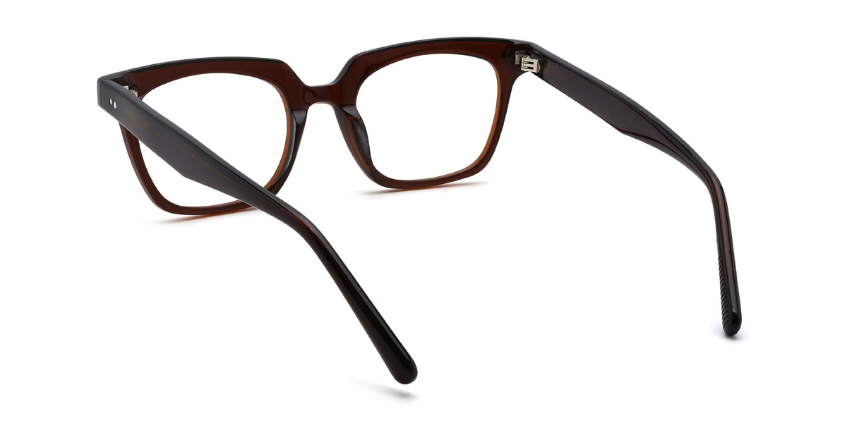 Foncé Brun Zemirah Lunettes - Rectangle Glasses