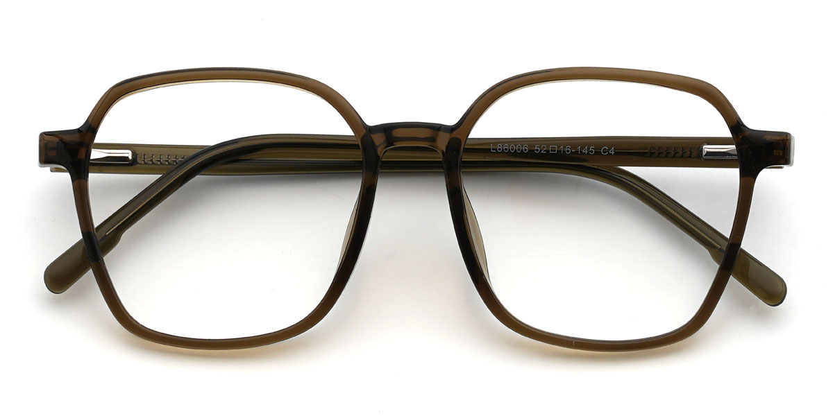 Olive Vert Caliana Lunettes - Square Glasses