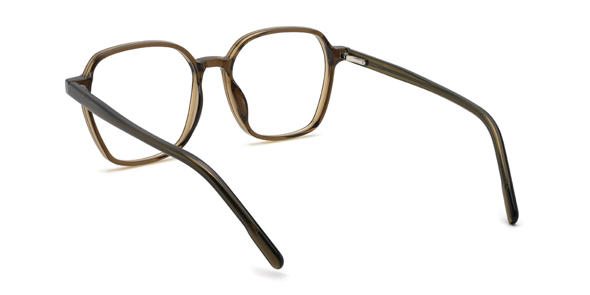 Olive Vert Caliana Lunettes - Square Glasses