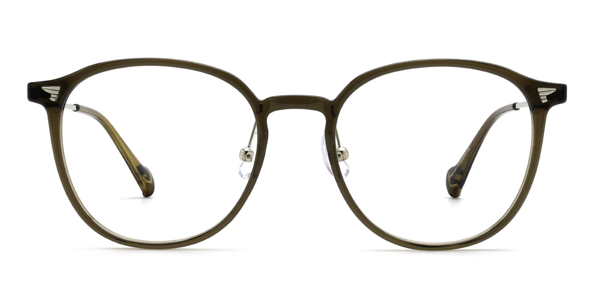 Olive Green Xaylen - Oval Glasses