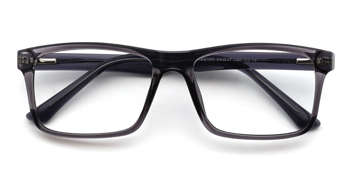 Gris Odyssey Lunettes - Rectangle Glasses