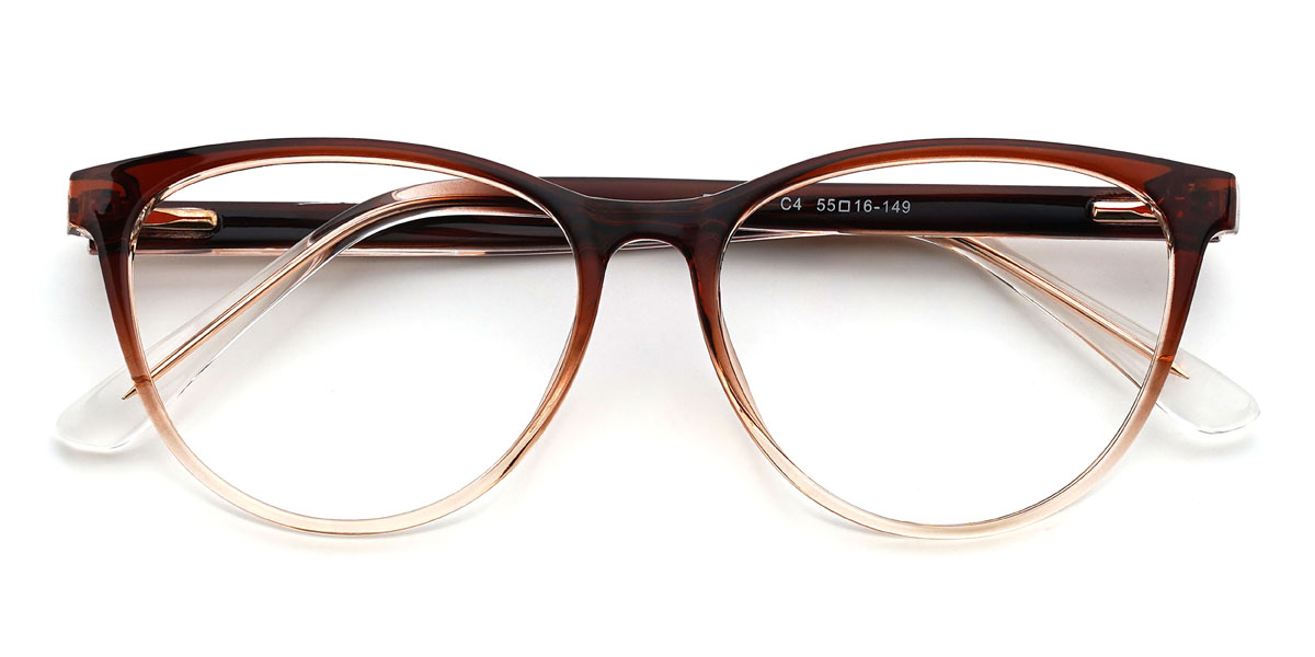 Gradiente Marrom Giulietta Óculos - Oval Glasses