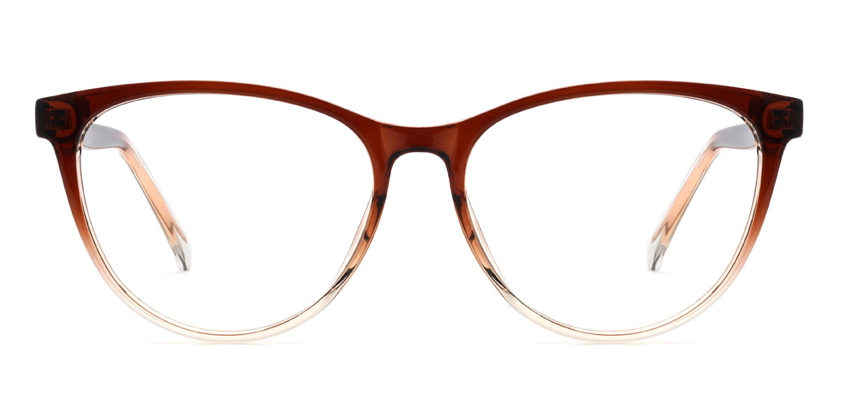 Gradient hnedá Giulietta - Oval Glasses