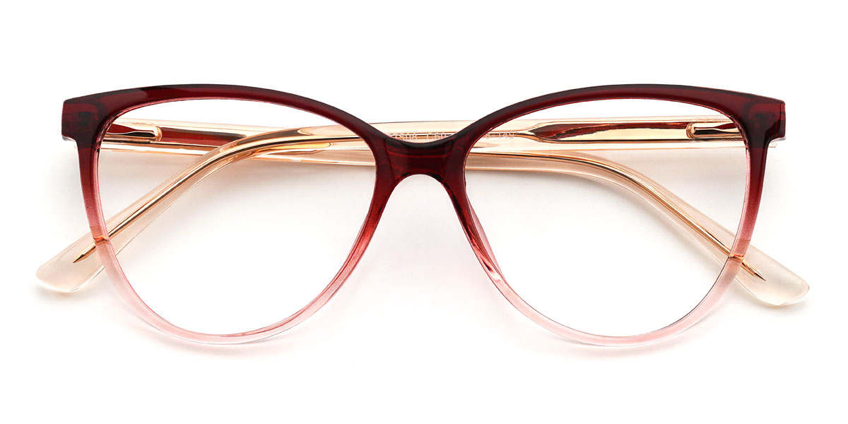 Dégradé Rouge Kalista Lunettes - Oval Glasses