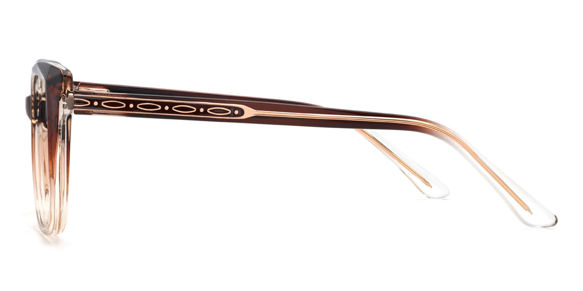 Gradient Brown Marcelina Glasses - Cat Eye Glasses