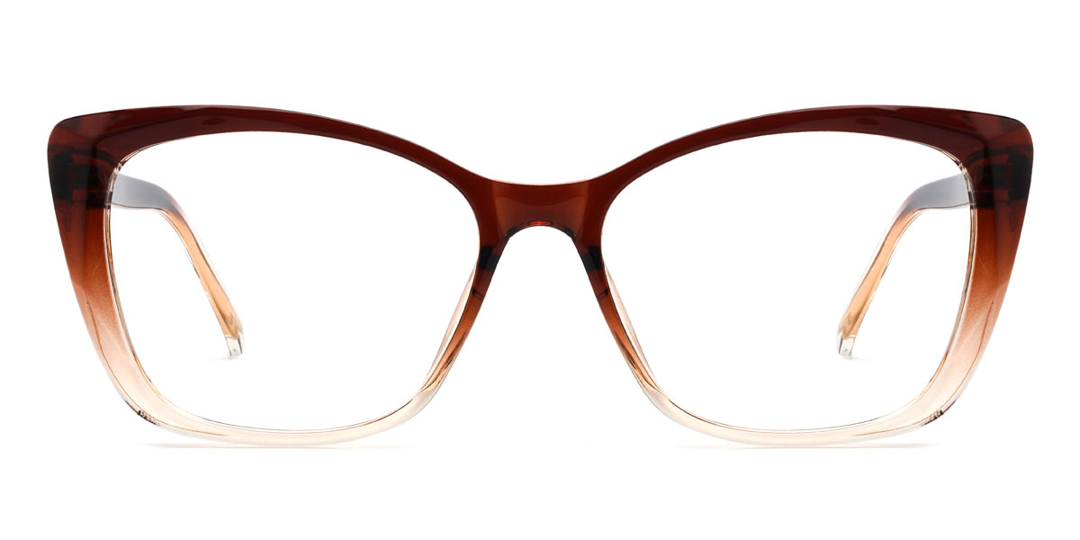 Gradient Brown Marcelina - Cat Eye Glasses