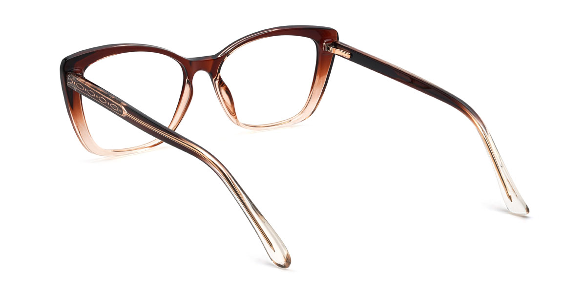 Gradient Brown Marcelina Glasses - Cat Eye Glasses