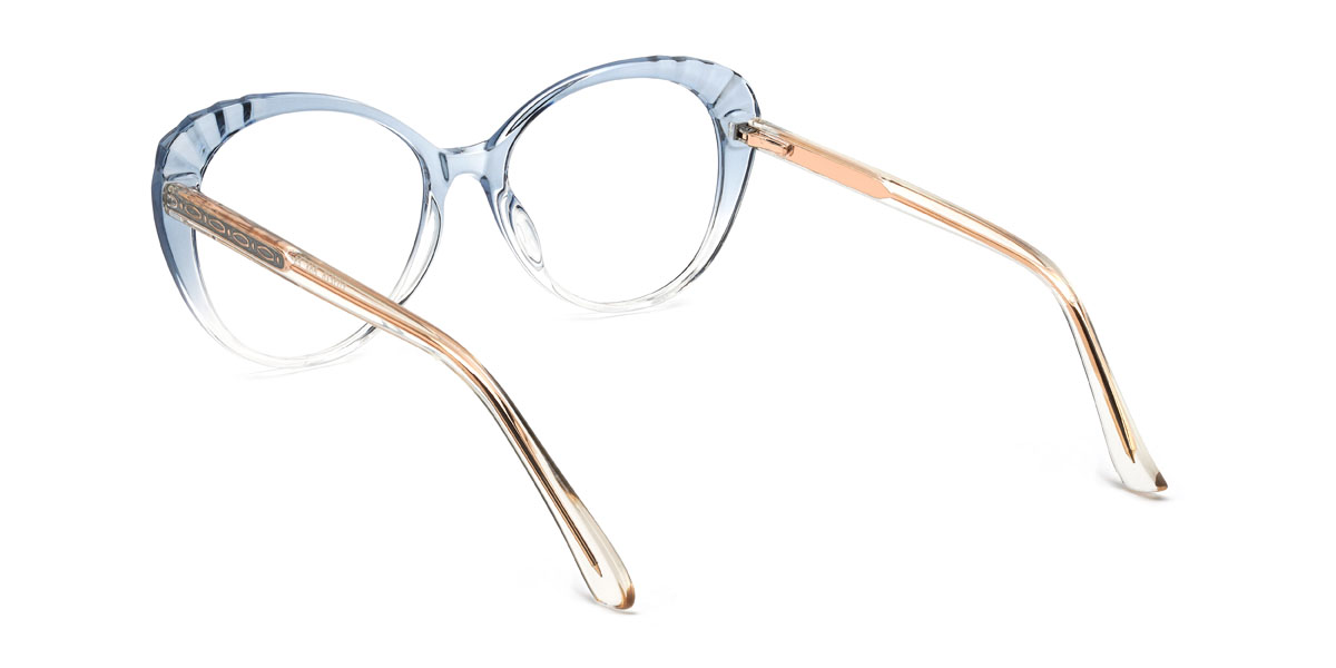 Dégradé Clair Bleu Ilona Lunettes - Oval Glasses