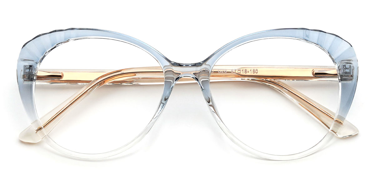 Dégradé Clair Bleu Ilona Lunettes - Oval Glasses