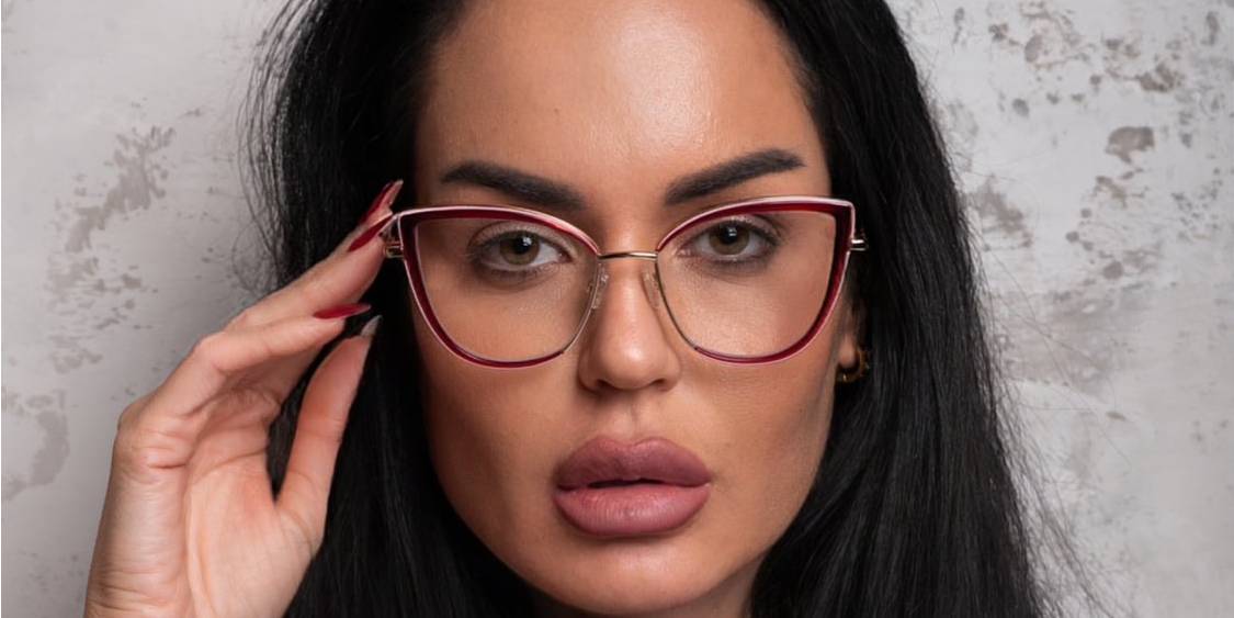Piros Aislinn Szemüveg - Cat Eye Glasses