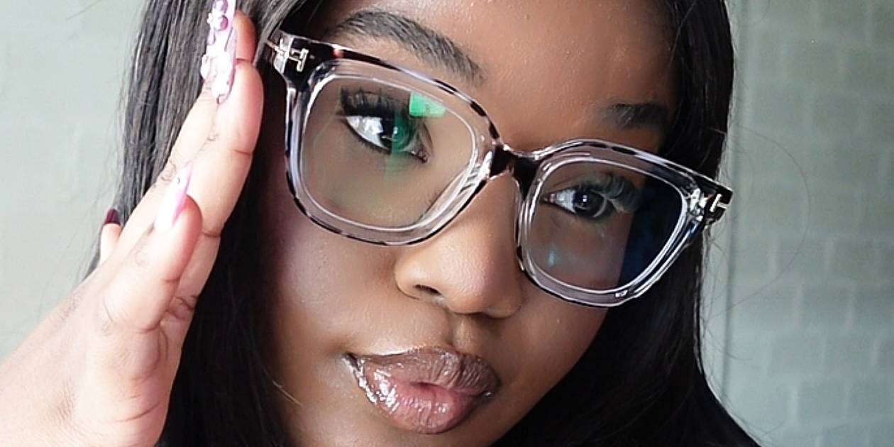 Dark Brown Spots Perseus Glasses - Square Glasses