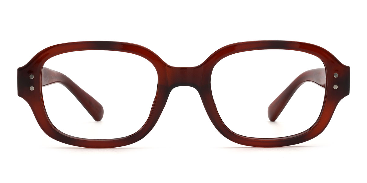 Rot Schildpatt Miklo Brille - Rectangle Glasses