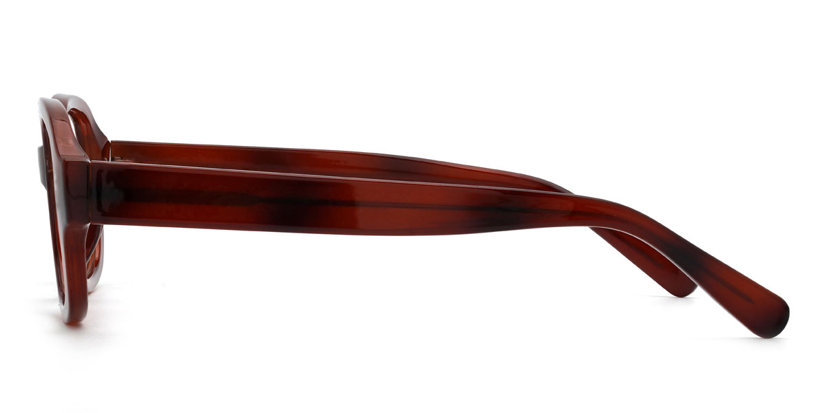 Rot Schildpatt Miklo Brille - Rectangle Glasses