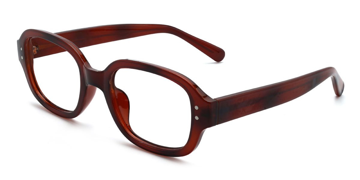 Rot Schildpatt Miklo Brille - Rectangle Glasses