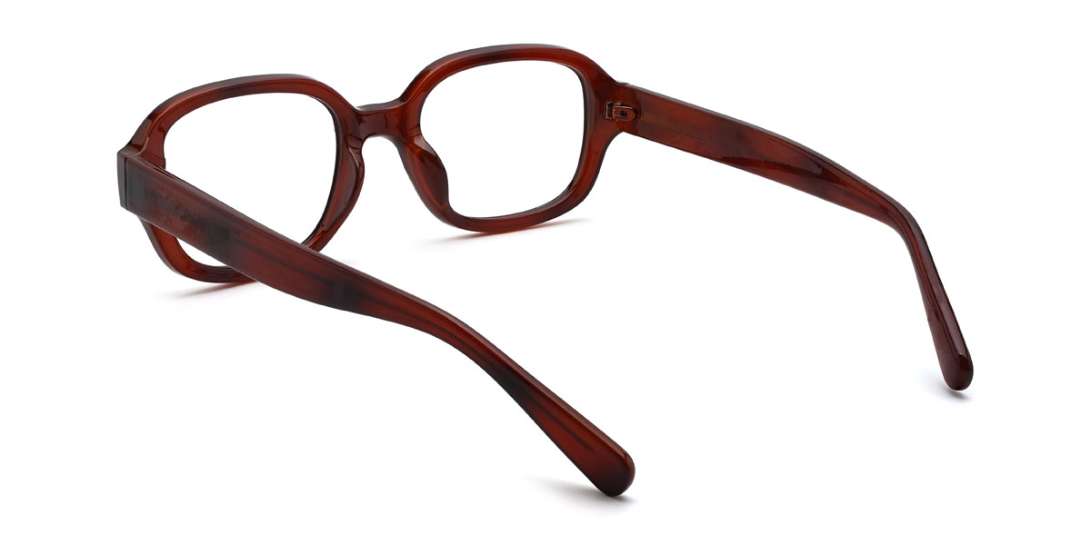 Rot Schildpatt Miklo Brille - Rectangle Glasses