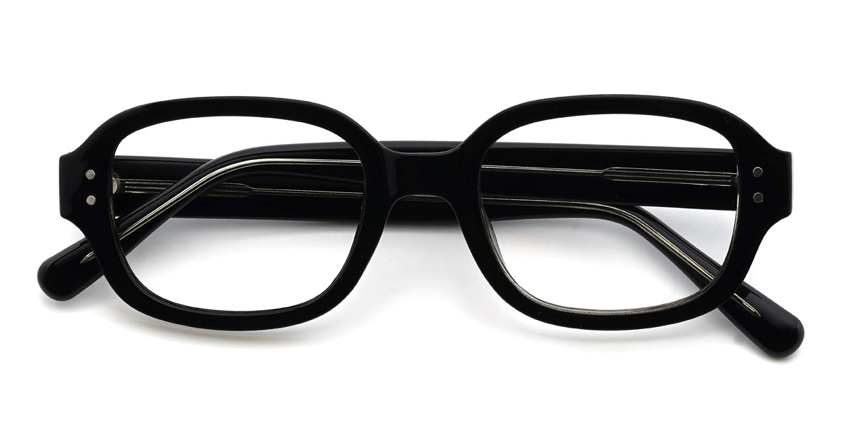 Schwarz Miklo Brille - Rectangle Glasses