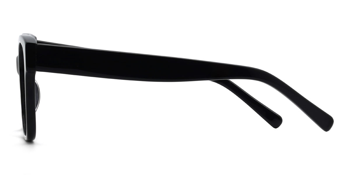 Schwarz Solar Brille - Rectangle Glasses