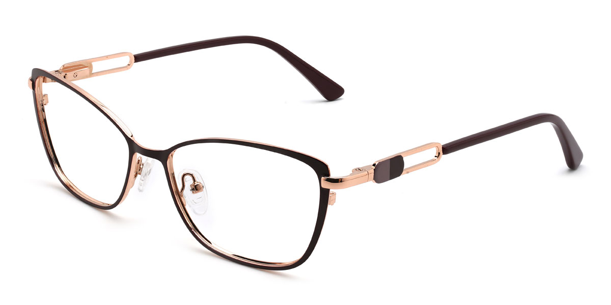 gold braun Burke Brille - Rectangle Glasses