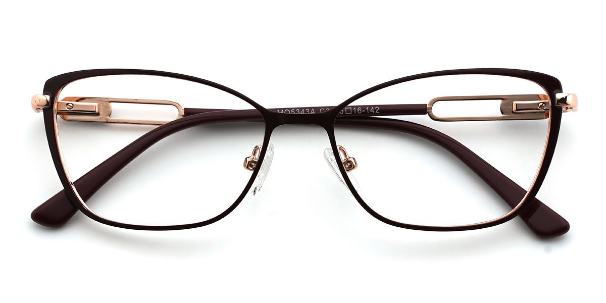gold braun Burke Brille - Rectangle Glasses