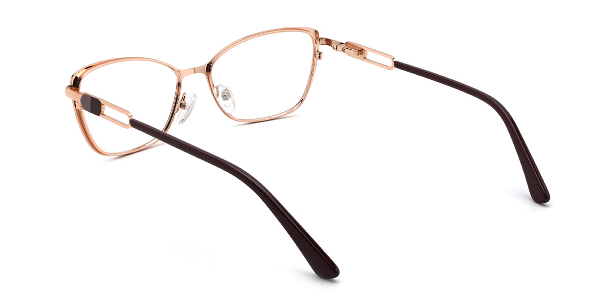 gold braun Burke Brille - Rectangle Glasses