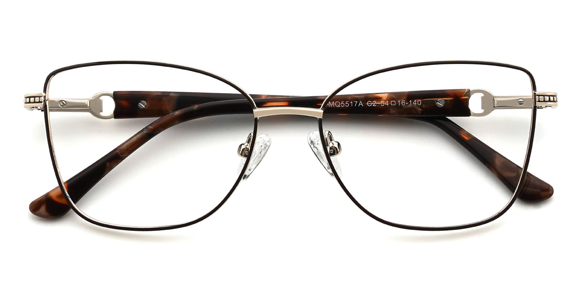 Gold Schwarz Vasco Brille - Rectangle Glasses