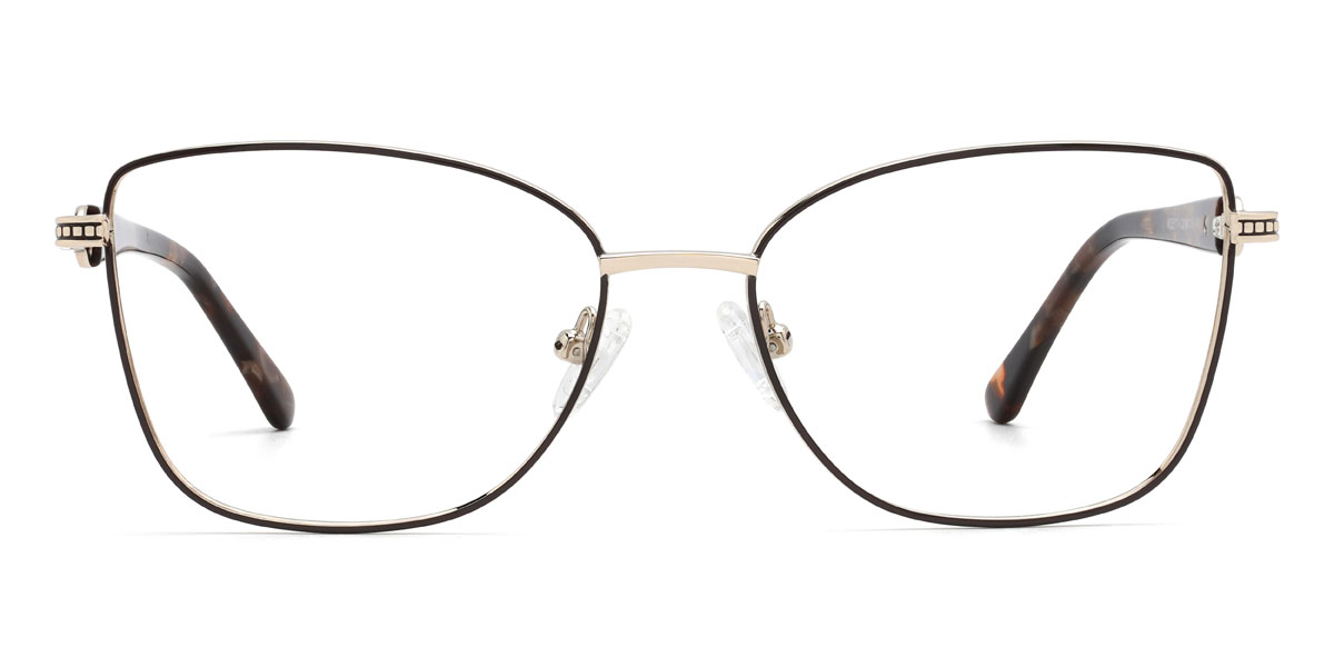 Gold Schwarz Vasco Brille - Rectangle Glasses