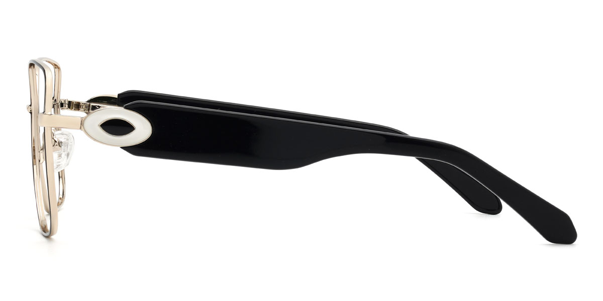 Schwarz Bassel Brille - Rectangle Glasses