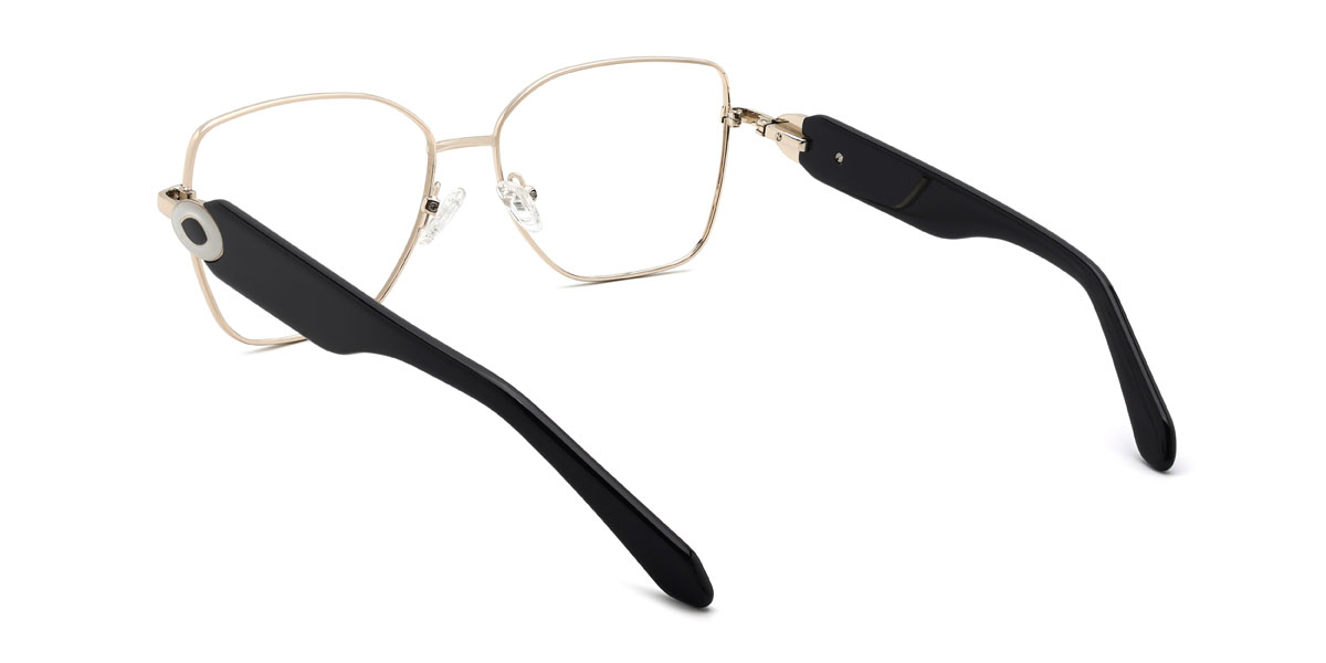 Schwarz Bassel Brille - Rectangle Glasses