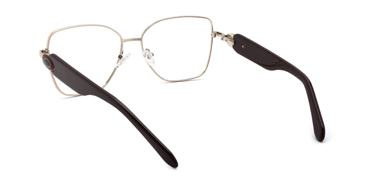 Braun Bassel Brille - Rectangle Glasses