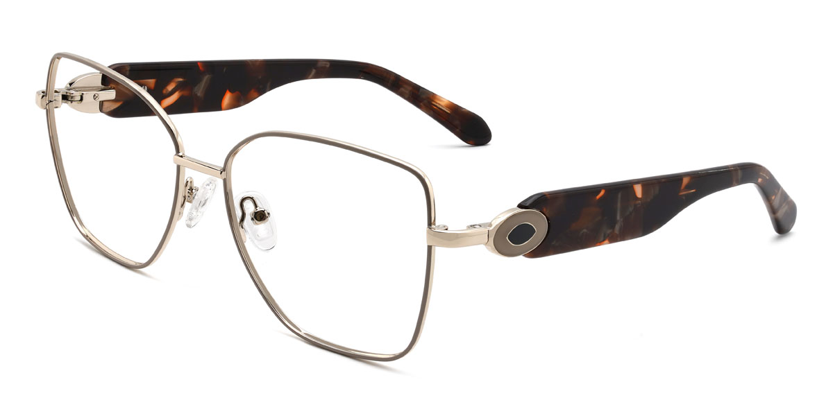 Grau Bassel Brille - Rectangle Glasses