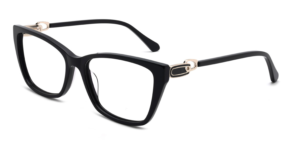 Schwarz Sadiq Brille - Rectangle Glasses