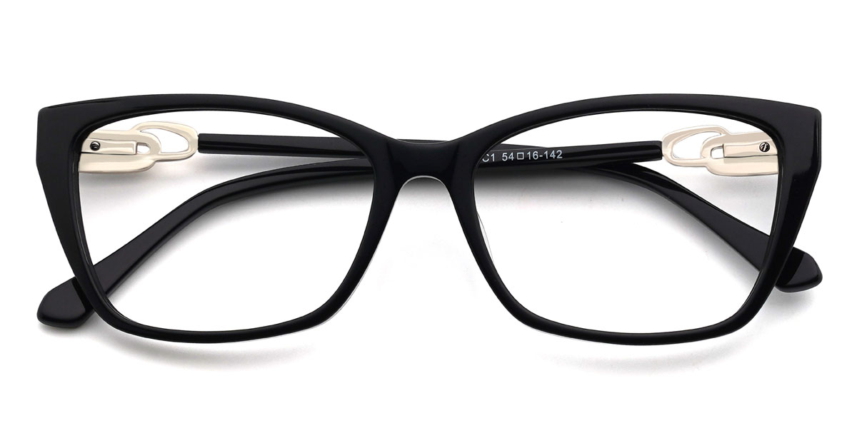Schwarz Sadiq Brille - Rectangle Glasses