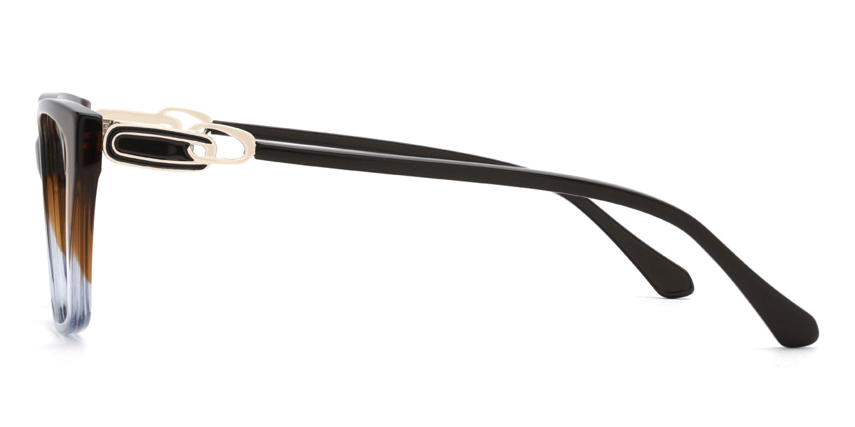 Braun Blau Sadiq Brille - Rectangle Glasses