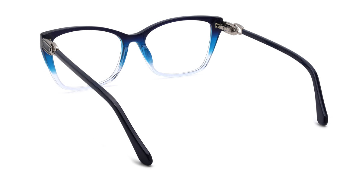 Noir Bleu Sadiq Lunettes - Rectangle Glasses