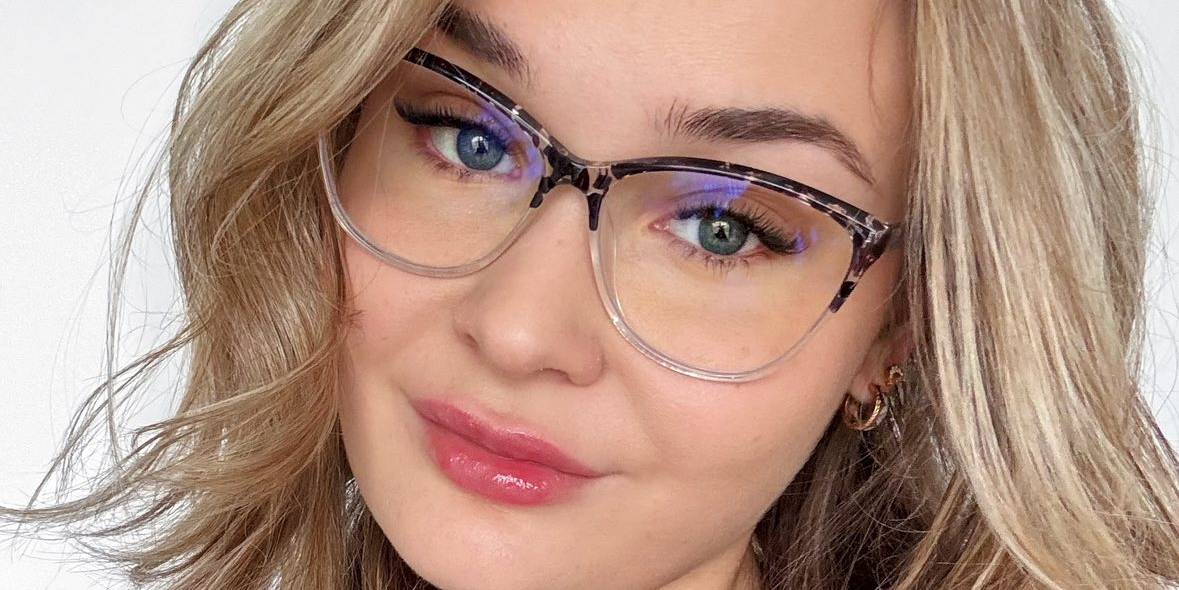 Black Tortoiseshell Clear Oren Glasses - Cat Eye Glasses