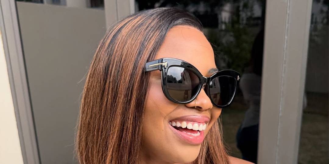 Negro Gris Georgie Gafas - Cat Eye Sunglasses