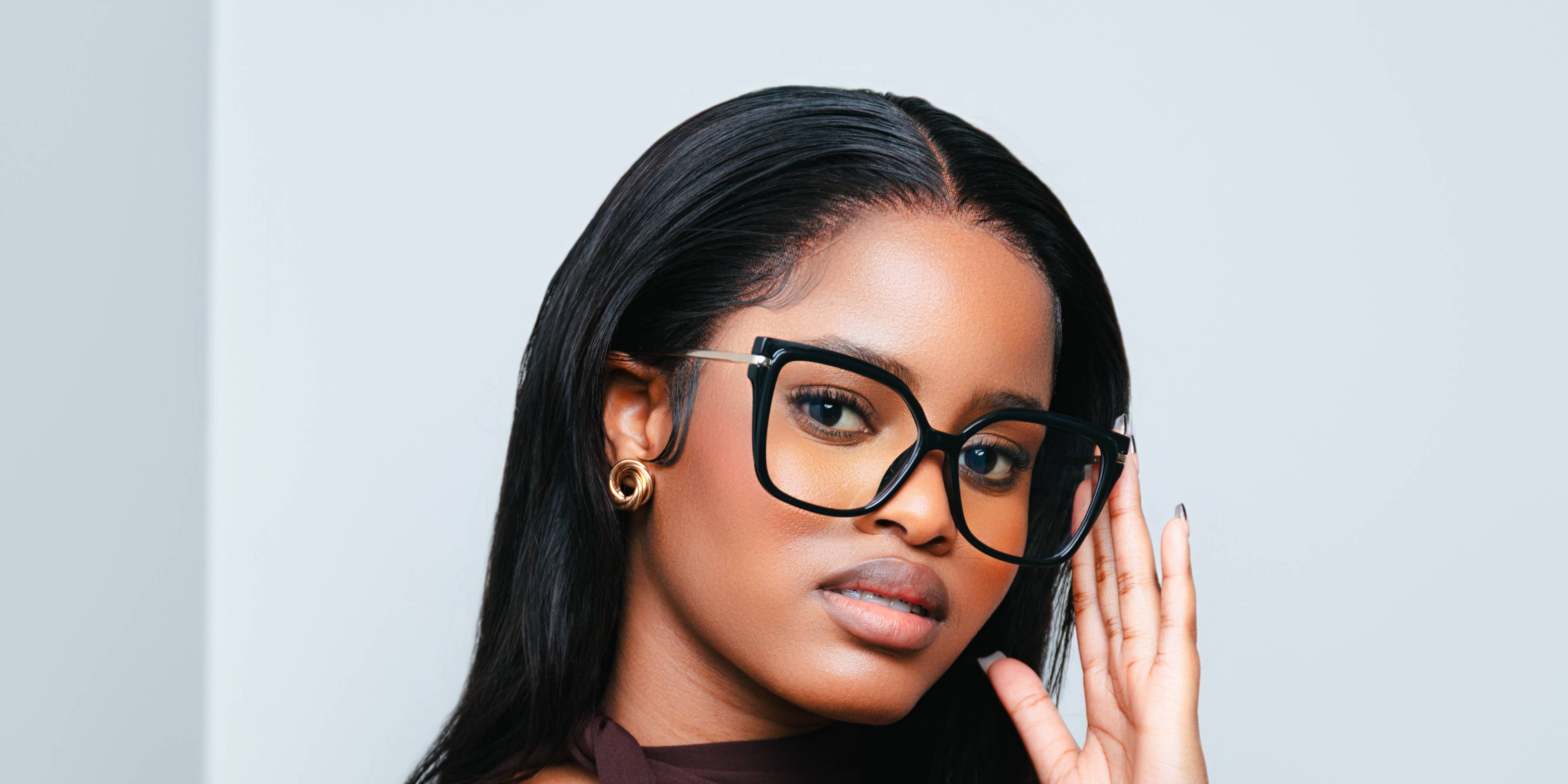 Black Sarah Glasses - Square Glasses