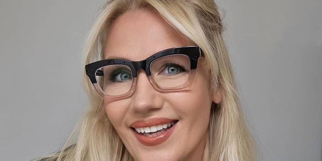 Preto Luz Rosa Laelia Óculos - Cat Eye Glasses