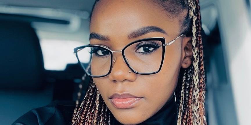 Čierny Rocco Okuliare - Cat Eye Glasses